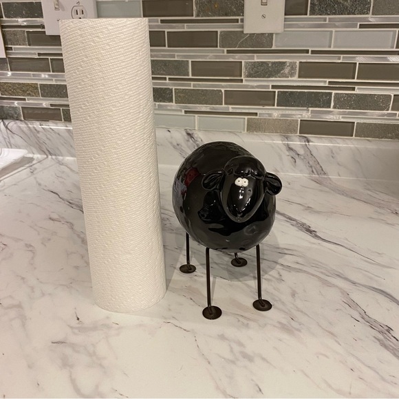 Whimsical black sheep ewe figurine shelf decor - Picture 10 of 10